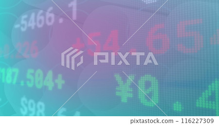Image of financial data processing over grid Image of financial data processing over grid 116227309
