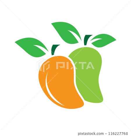 Fresh mango logo images illustration 116227768