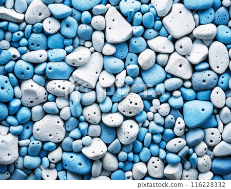 Abstract background with porous stone texture white and blue color 116228332