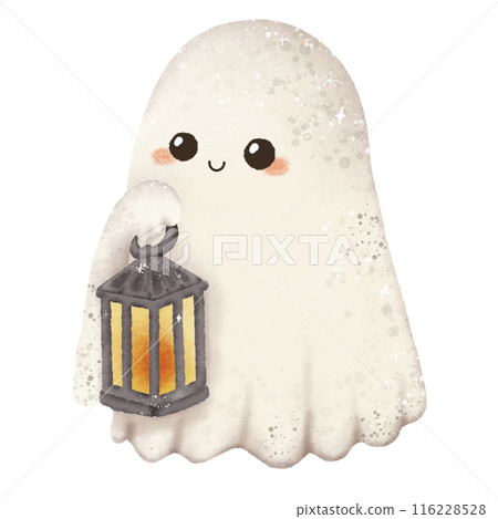 Watercolor Hand drawn illustration Rustic watercolor cute ghost isolated spooky halloween cartoon character element Watercolor Hand drawn illustration Rustic watercolor cute ghost isolated spooky halloween cartoon character element 116228528