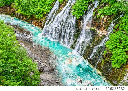 Shirahige Waterfall in Biei, Hokkaido Shirahige Waterfall in Biei, Hokkaido 116228582