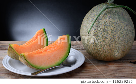 非常甜的夕張哈密瓜（黑色背景） 116229255