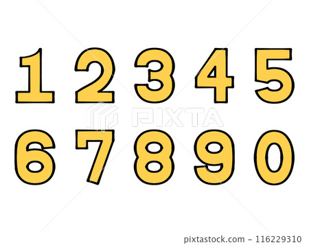 簡單的數位圖示插畫集素材 116229310