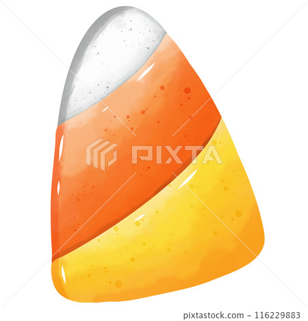 Hand drawn watercolor illustration of Halloween candy for decoration. Hand drawn watercolor illustration of Halloween candy for decoration. 116229883
