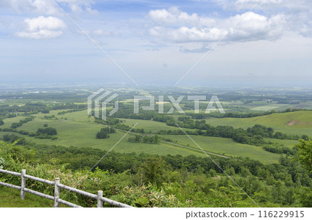 View from Shimizu Maruyama Observatory, Tokachi Plain, Hokkaido View from Shimizu Maruyama Observatory, Tokachi Plain, Hokkaido 116229915