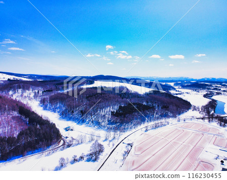 Aerial photography of Hokkaido in winter Aerial photography of Hokkaido in winter 116230455