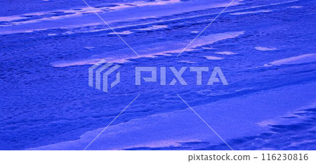 北海道常呂港的冰凍海面圖案 北海道常呂港的冰凍海面圖案 116230816