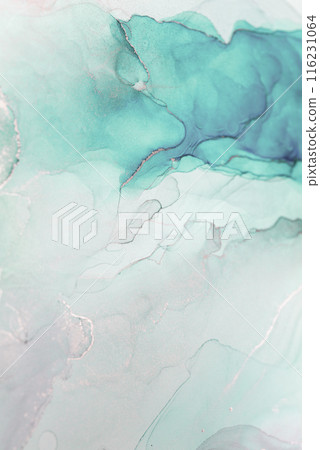 Abstract Teal and Silver Swirls Abstract Teal and Silver Swirls 116231064
