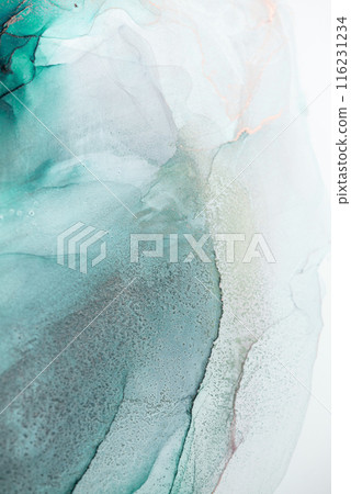 Abstract Green and White Ink Swirl Abstract Green and White Ink Swirl 116231234