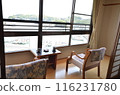 View from a traditional Japanese room by the sea 116231780