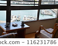 Japanese-style room with a harbor view: A peaceful morning 116231786