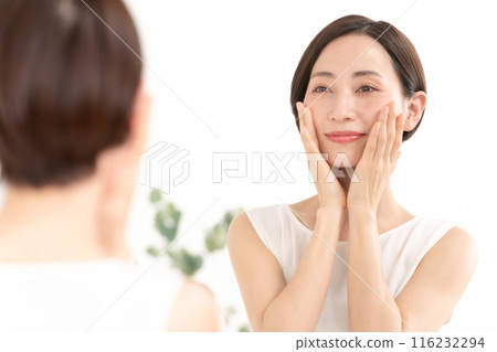 照鏡子的女人，美麗，滋潤 116232294