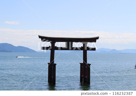 白須神社 琵琶湖湖畔 116232387