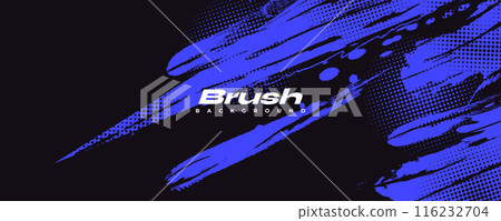 Black and Blue Grunge Brush Background with Halftone Effect. Retro Grunge Background Black and Blue Grunge Brush Background with Halftone Effect. Retro Grunge Background 116232704