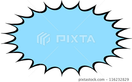 Simple thick jagged balloon Simple thick jagged balloon 116232829