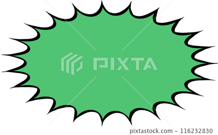Simple thick jagged balloon Simple thick jagged balloon 116232830