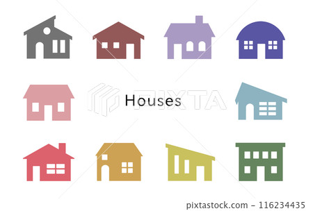 帶有白色門窗的顏色不佳的房子 116234435