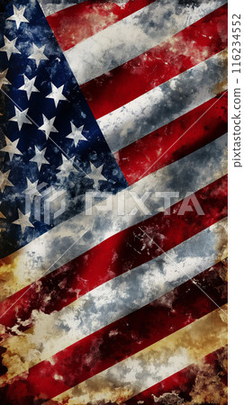Worn American Flag Worn American Flag 116234552