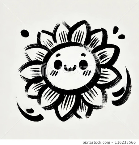Sunflower ink painting 2 116235566