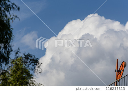 Cumulonimbus clouds on a clear day during the rainy season Cumulonimbus clouds on a clear day during the rainy season 116235813