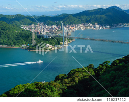 View of the Kanmon Straits from Mount Hinoyama 116237212