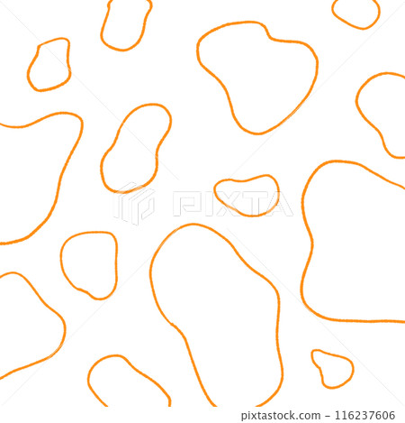 Background image of loose abstract curves Orange 116237606
