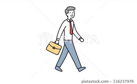 Walking businessman 116237976