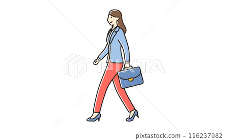 Walking business woman 116237982
