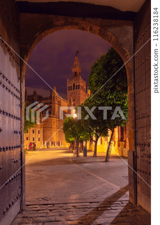 Giralda Tower at Night, Seville, Spain Giralda Tower at Night, Seville, Spain 116238184