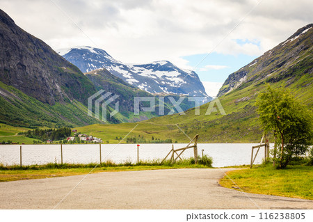 Mountains summer landscape in Norway. 116238805