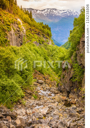 Stream in mountains, Norway. Stream in mountains, Norway. 116238806