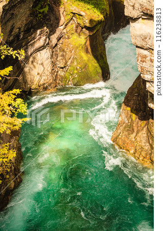 Gudbrandsjuvet gorge in Norway Gudbrandsjuvet gorge in Norway 116238813