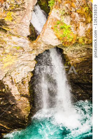 Gudbrandsjuvet gorge in Norway Gudbrandsjuvet gorge in Norway 116238819