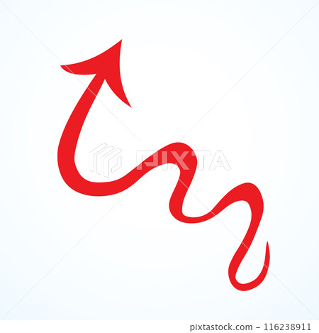 Arrow symbol. Vector drawing icon Arrow symbol. Vector drawing icon 116238911