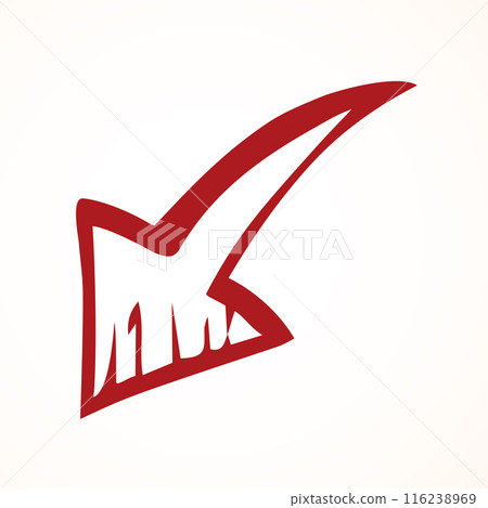 Arrow symbol. Vector drawing icon 116238969