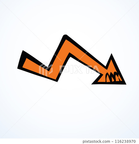 Arrow symbol. Vector drawing icon 116238970