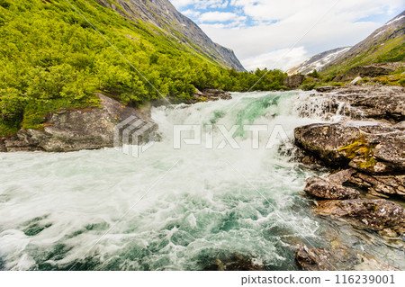 Videfossen waterfall in Norway 116239001