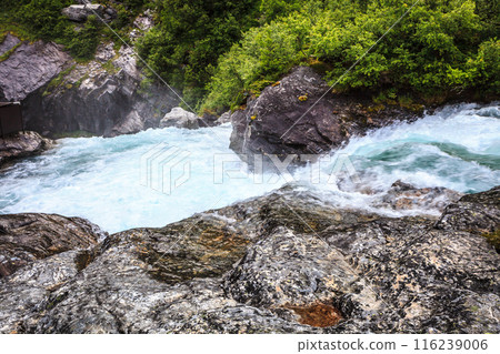 Videfossen waterfall in Norway Videfossen waterfall in Norway 116239006