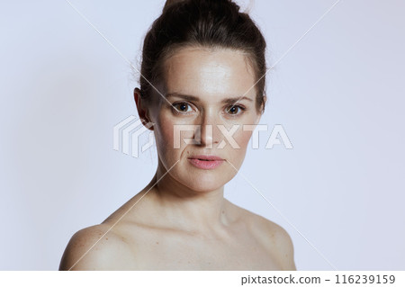 woman on white woman on white 116239159