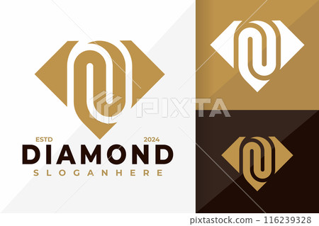 N Letter Diamond Logo design vector symbol icon illustration N Letter Diamond Logo design vector symbol icon illustration 116239328