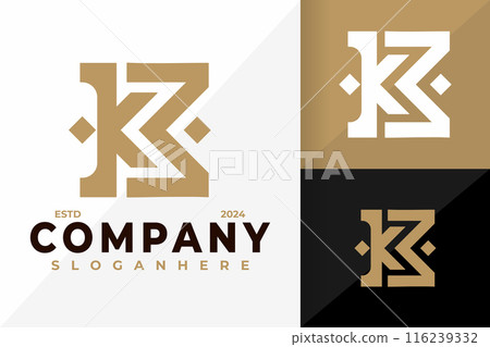 Letter KM or MK Logo Design, Brand Identity logos vector, modern logo, Logo Designs Vector Illustration 116239332