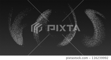 Falling sugar powder, flying salt. White crystals. Falling sugar powder, flying salt. White crystals. 116239992