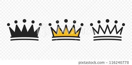 Vector Crowns. Crown Icon Set. Flat Vector Illustration Vector Crowns. Crown Icon Set. Flat Vector Illustration 116240778