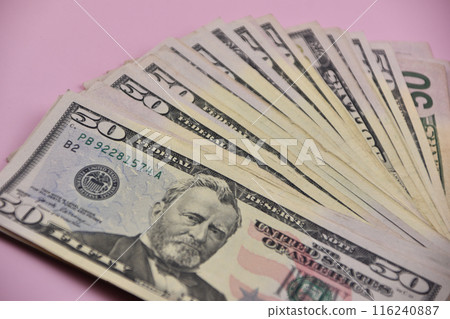 50 dollar bills, American dollars, fifty dollar banknotes, a lot of money 50 dollar bills, American dollars, fifty dollar banknotes, a lot of money 116240887
