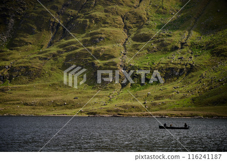 mauntain lake fishing dramatic sky 116241187