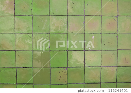 Colorful mosaic tiles on the wall. Abstract background and texture for design. Colorful tile bathroom wall texture, old vintage kitchen floor background Colorful mosaic tiles on the wall. Abstract background and texture for design. Colorful tile bathroom wall texture, old vintage kitchen floor background 116241401
