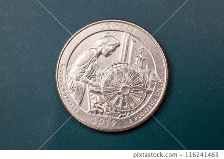 Quarter dollar US, 25 cent coin Quarter dollar US, 25 cent coin 116241463