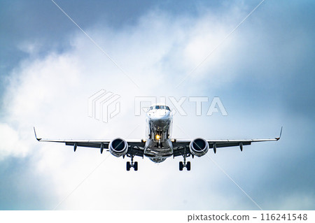 夏季 大阪機場(伊丹機場) 飛機降落大阪府豐中市 夏季 大阪機場(伊丹機場) 飛機降落大阪府豐中市 116241548