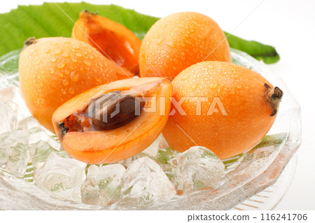 Loquat White background Loquat White background 116241706