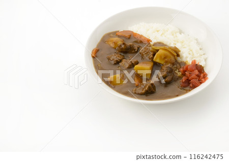 Delicious beef curry rice 116242475